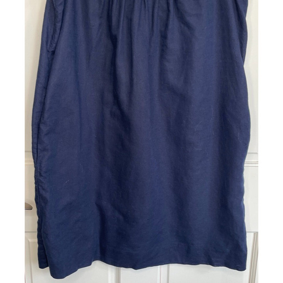 J. Crew Women's Floral Embroidered Dress Size 4 Linen Cotton Blend Boho Coastal - Picture 3 of 12